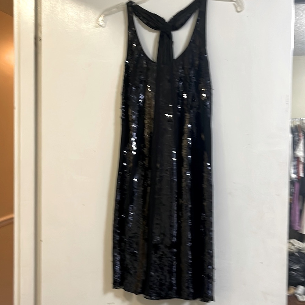 Juicy Couture black sequined dress